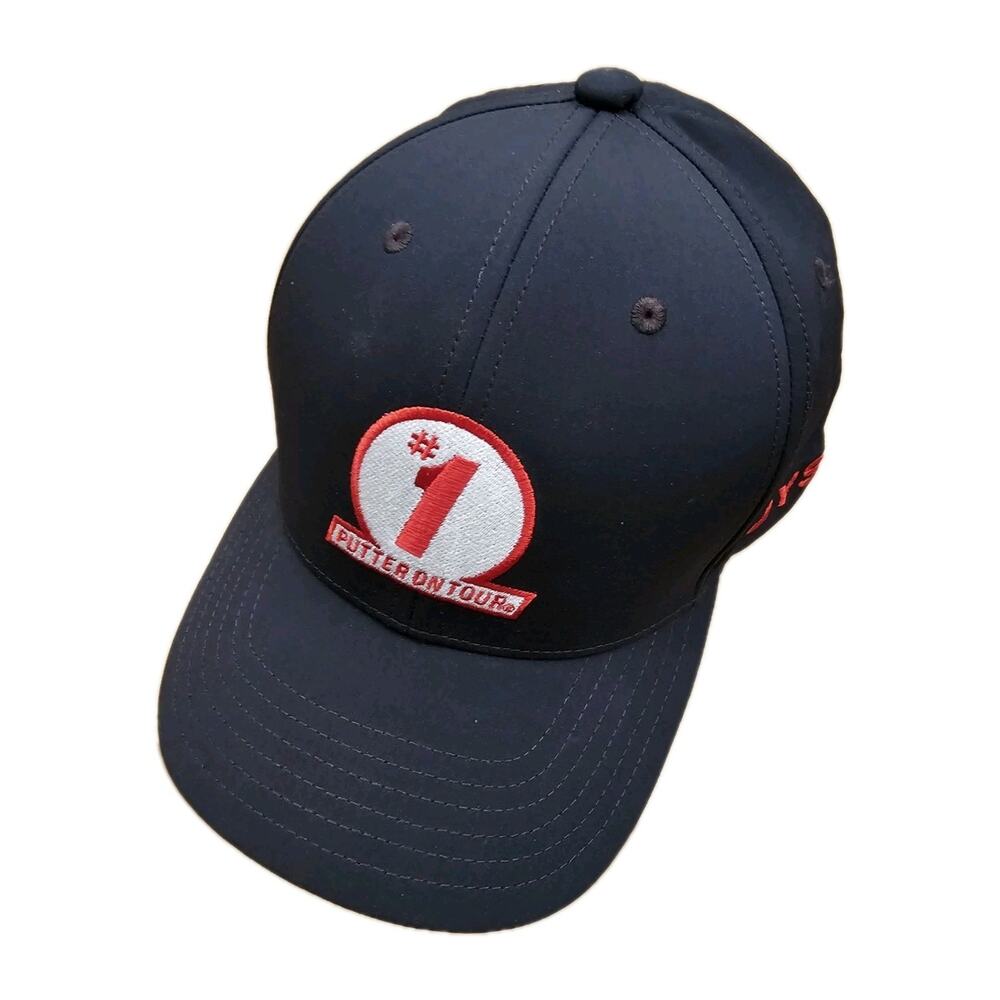 Odyssey Hat Cap Strap Back Black #1 Putter On Tour Callaway Golf Mens Logo